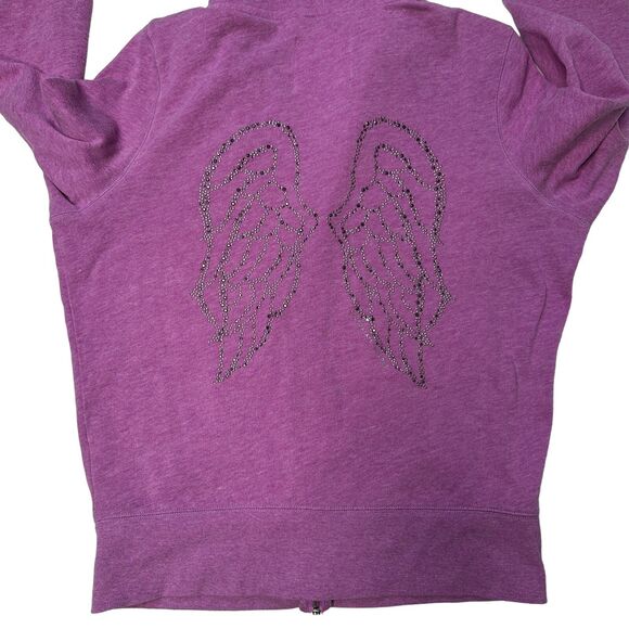 Victoria’s Secret Supermodel Angel Wings Sweatshirt Rhinestones - Picture 3 of 16